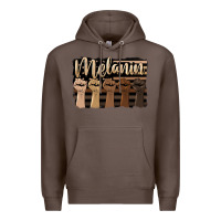 Coffee melanin american flag Premium Hoodie - HRA Design Shop
