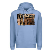 Colony Blue melanin american flag Premium Hoodie - HRA Design Shop