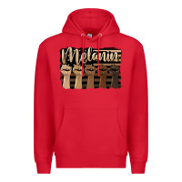 Red melanin american flag Premium Hoodie - HRA Design Shop