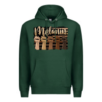 Sports Green melanin american flag Premium Hoodie - HRA Design Shop