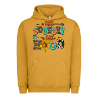 Pigment Peanut Butter a little country a little hood Urban Hoodie - AdoDesignShop