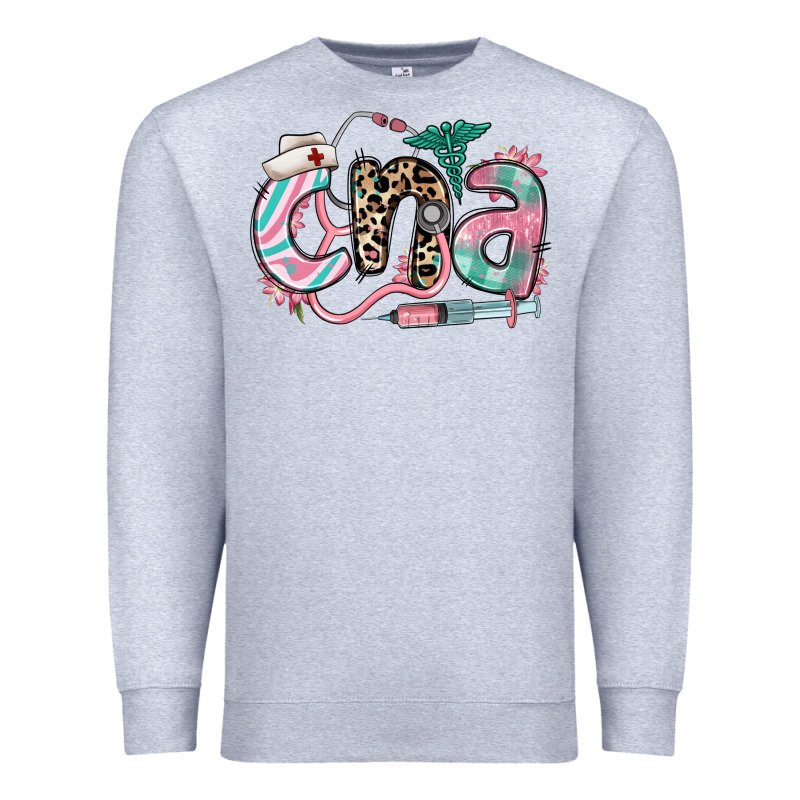 Floral Cna Certified Nursing Assistant Premium Sweatshirt by RanaPortraitStore | Teevron