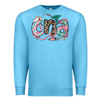 Ocean Blue floral cna certified nursing assistant Premium Sweatshirt - RanaPortraitStore