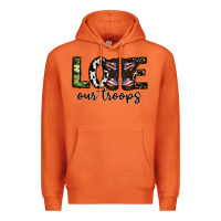 Carrot love our troops Premium Hoodie - CowhideDigitalArt