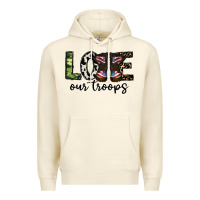 Sandshell love our troops Premium Hoodie - CowhideDigitalArt