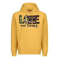 Mustard love our troops Premium Hoodie - CowhideDigitalArt