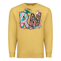 Antique Gold floral rn registered nurse Premium Sweatshirt - RanaPortraitStore