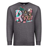 Charcoal Heather floral rn registered nurse Premium Sweatshirt - RanaPortraitStore