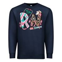 Navy floral rn registered nurse Premium Sweatshirt - RanaPortraitStore