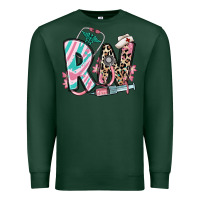Sports Green floral rn registered nurse Premium Sweatshirt - RanaPortraitStore