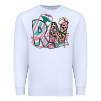 White floral rn registered nurse Premium Sweatshirt - RanaPortraitStore