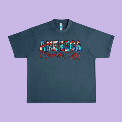 America Memorial Day Urban Heavy Tee Designed By Artiststas