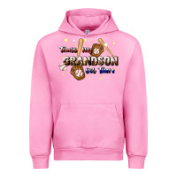 Fuchsia Pink that's my grandson out there baseball Urban Hoodie - JahusDesignShop