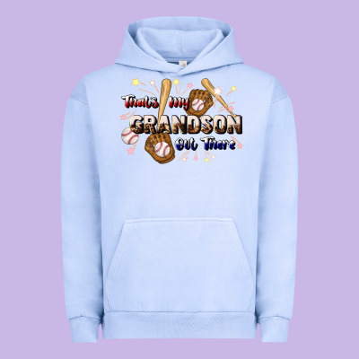 That's My Grandson Out There Baseball Urban Hoodie Designed By Jahusdesignshop