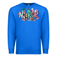 True Royal floral nurse Premium Sweatshirt - RanaPortraitStore