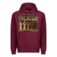 Burgundy melanin American flag Premium Hoodie - HRA Design Shop