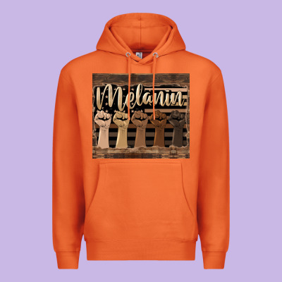 Melanin American Flag Premium Hoodie Designed By Hra Design Shop