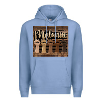 Colony Blue melanin American flag Premium Hoodie - HRA Design Shop