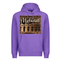 Purple melanin American flag Premium Hoodie - HRA Design Shop