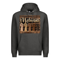 Charcoal Heather melanin American flag Premium Hoodie - HRA Design Shop