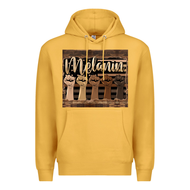 Melanin American Flag Premium Hoodie by HRA Design Shop | Teevron