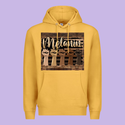 Melanin American Flag Premium Hoodie Designed By Hra Design Shop