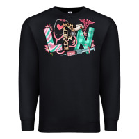 Black floral lpn licensed practical nurse Premium Sweatshirt - RanaPortraitStore