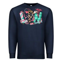 Navy floral lpn licensed practical nurse Premium Sweatshirt - RanaPortraitStore