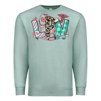 Seafoam floral lpn licensed practical nurse Premium Sweatshirt - RanaPortraitStore