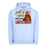 Pigment Grape Ice just a girl who loves chickens Urban Hoodie - JahusDesignShop