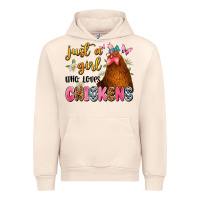 Sandshell just a girl who loves chickens Urban Hoodie - JahusDesignShop