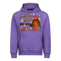 Tulip just a girl who loves chickens Urban Hoodie - JahusDesignShop