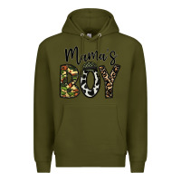 Army Green mama's boy Premium Hoodie - CowhideDigitalArt