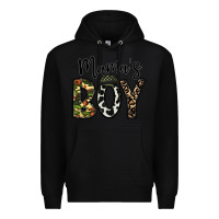 Black mama's boy Premium Hoodie - CowhideDigitalArt