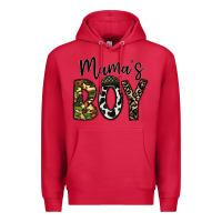 Cardinal mama's boy Premium Hoodie - CowhideDigitalArt