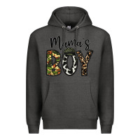 Charcoal Heather mama's boy Premium Hoodie - CowhideDigitalArt