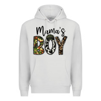 Dove Grey mama's boy Premium Hoodie - CowhideDigitalArt