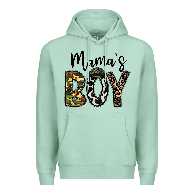 Mama's Boy Premium Hoodie by CowhideDigitalArt | Teevron