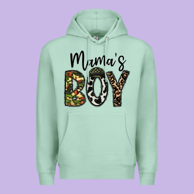 Mama's Boy Premium Hoodie Designed By Cowhidedigitalart
