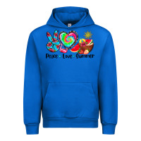 Cobalt peace love  summer Urban Hoodie - AdoDesignShop