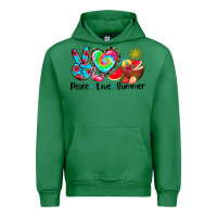Emerald peace love  summer Urban Hoodie - AdoDesignShop