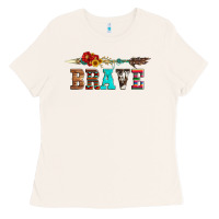 Bone brave and aztec wood sunflower with arrow Ladies Tee - Artiststas