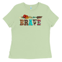 Matcha brave and aztec wood sunflower with arrow Ladies Tee - Artiststas