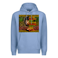 Colony Blue juneteenth celebrate Premium Hoodie - HRA Design Shop