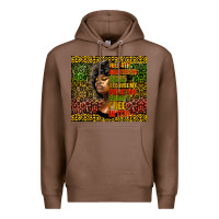 Chestnut juneteenth celebrate Premium Hoodie - HRA Design Shop