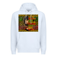 White juneteenth celebrate Premium Hoodie - HRA Design Shop