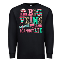 Black i like big veins and i cannot lie Premium Sweatshirt - RanaPortraitStore