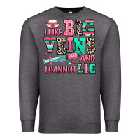 Charcoal Heather i like big veins and i cannot lie Premium Sweatshirt - RanaPortraitStore