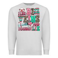 Dove Grey i like big veins and i cannot lie Premium Sweatshirt - RanaPortraitStore