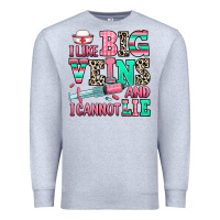 Heather Grey i like big veins and i cannot lie Premium Sweatshirt - RanaPortraitStore